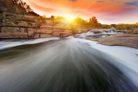 Stream of river 스톡 사진