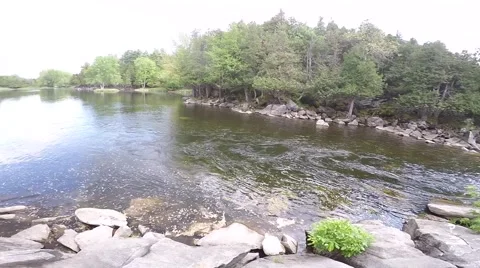 Stream scenery smooth pan Stock Footage 50972638