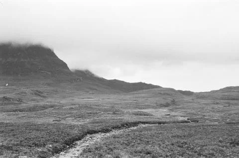 Stream in the Scottish prairies Stock Photos