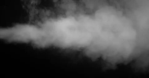Stream of smoke on black  background 스톡 동영상 123634776