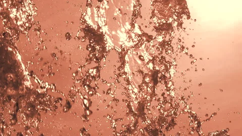 Stream spraying water drops. Drops of up and falling water from the fountain. 스톡 동영상 245168758