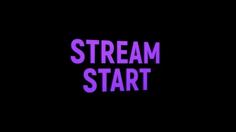 Stream start 3d text animation with horizontally word rotating effect. stre.. Stock Footage 313794301