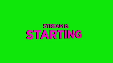Stream is starting 3d text animation with horizontally word rotating effect.. Stock Footage 313794278