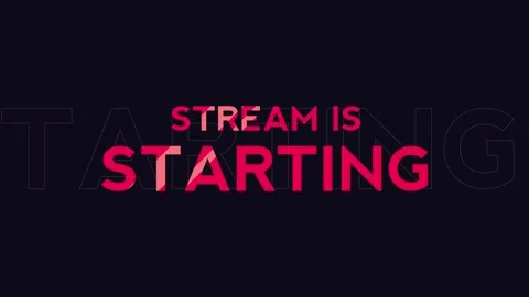 Stream Starting Overlay Animation Stock Footage 262063279