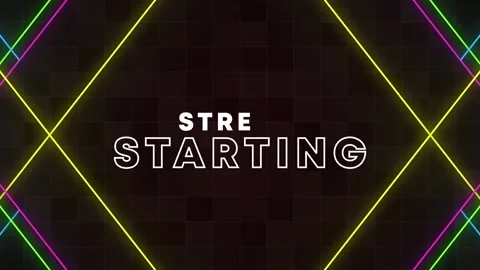 Stream starting overlay looping animation for gamer Stock Footage 164621414