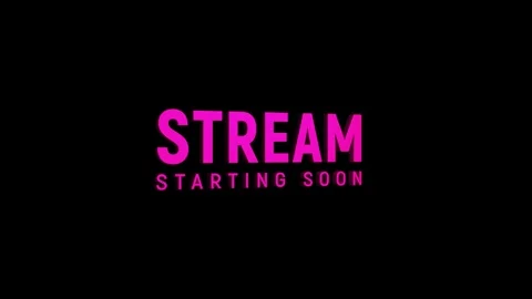 Stream starting soon 3d text animation with horizontally word rotating effe.. Stock Footage 313794309