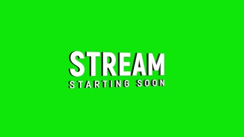 Stream starting soon 3d text animation with horizontally word rotating effe.. Stock Footage 313794310