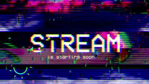 Stream is starting soon animation with g... | Stock Video | Pond5