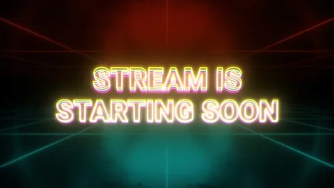 Stream starting soon animation retro bac... | Stock Video | Pond5