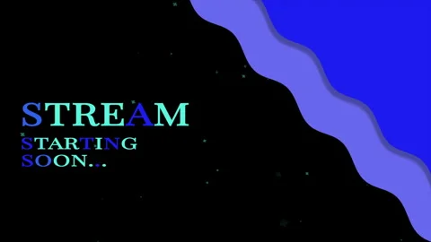 Stream Starting Soon with Blue Wave Colo Stock Footage 244897788