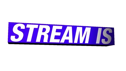 The Stream is Starting Soon Get Ready! Stock Footage 279680634