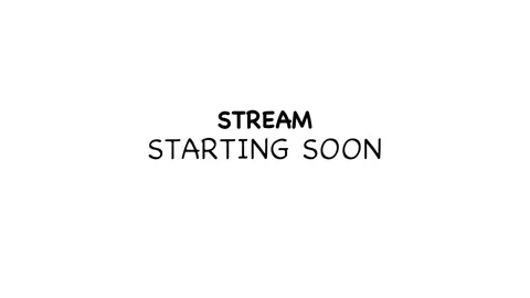 Stream starting soon glitch animation show on white background Stock Footage 311602133