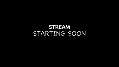 Stream starting soon glitch animation show on black background Stock Footage 311602152