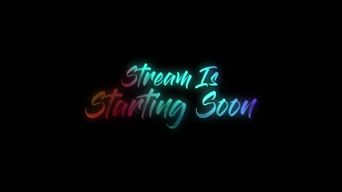 Stream Is Starting Soon Gradient Text Color Видео 220487374