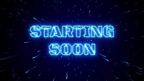 Stream starting soon neon animated starting soon neon light meteor galaxy o.. Stock Footage 295915628