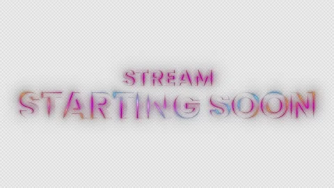 Stream starting soon neon text animation suitable for video live streaming. Video stock 321101917