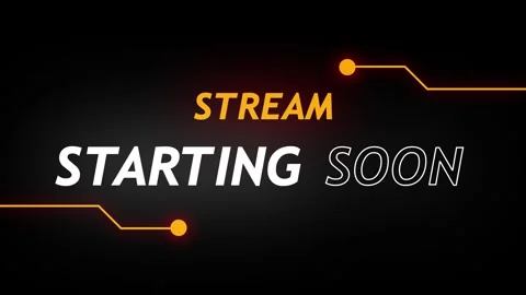 Stream starting soon neon Yellow text animation suitable for video live str.. Stock Footage 322967708