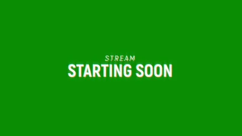 Stream starting soon pixel text animation with glitch effect on black background Vídeos de archivo 313451760