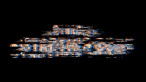 Stream is starting soon pixelated retro text with glitch effect for live stream Stock Footage 336852387