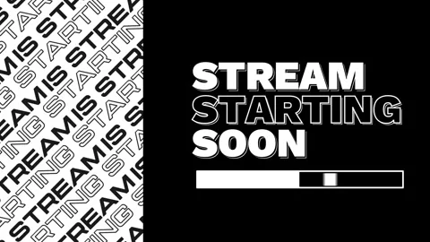 Stream Starting Soon Screen Loop Animation with Typography Text Animation Stock Footage 332627404