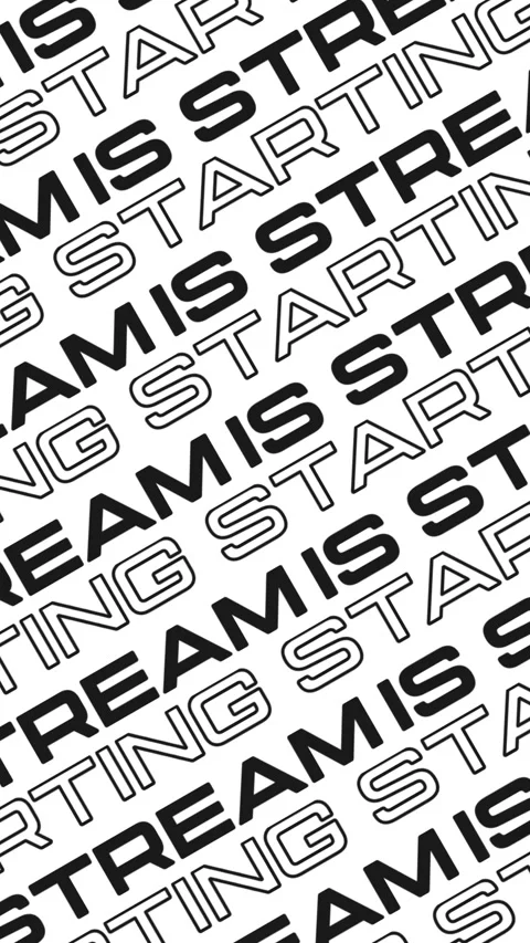 Stream Starting Soon Text Loop Animation, Seamless Typography Text for Stre.. Vídeos de archivo 332627405