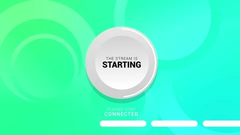 The Stream is Starting. Streaming Panel. Intermission Banner for your stream Stock Footage 161423785