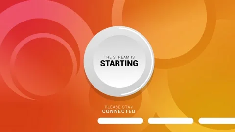 The Stream is Starting. Streaming Panel. Intermission Banner for your stream Stock Footage 161423789