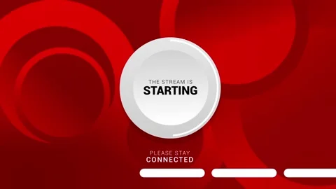 The Stream is Starting. Streaming Panel. Intermission Banner for your stream Stock Footage 161423793