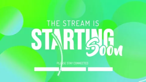 The Stream is Starting. Streaming Panel. Intermission Banner for your stream Stock Footage 161423810