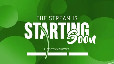 The Stream is Starting. Streaming Panel. Intermission Banner for your stream Stock Footage 161423819