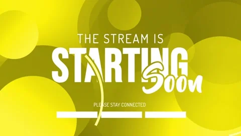 The Stream is Starting. Streaming Panel. Intermission Banner for your stream Stock Footage 161423822
