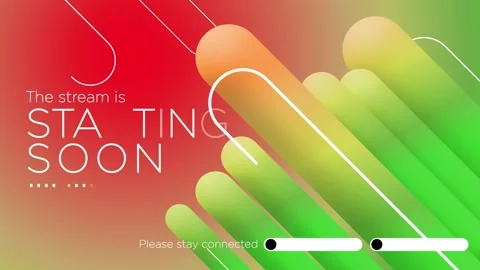 The Stream is Starting. Streaming Panel. Intermission Banner for your stream Stock Footage 161423832