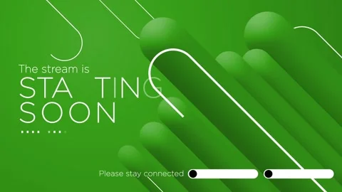 The Stream is Starting. Streaming Panel. Intermission Banner for your stream Stock Footage 161423839