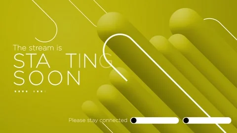 The Stream is Starting. Streaming Panel. Intermission Banner for your stream Stock Footage 161423841