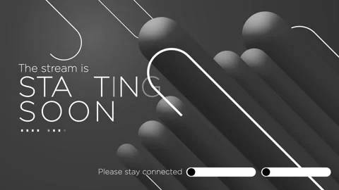 The Stream is Starting. Streaming Panel. Intermission Banner for your stream Stock Footage 161423842