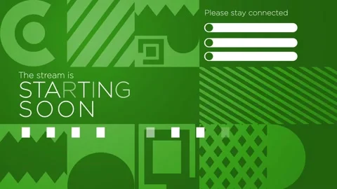 The Stream is Starting. Streaming Panel. Intermission Banner for your stream Stock Footage 161423858