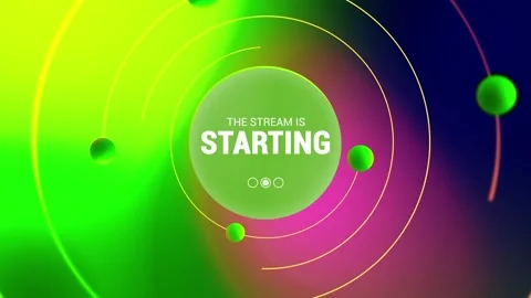 The Stream is Starting. Streaming Panel. Intermission Banner for your stream Stock Footage 161423914