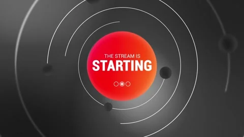 The Stream is Starting. Streaming Panel. Intermission Banner for your stream Stock Footage 161423929