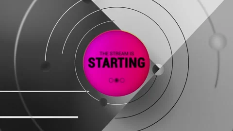 The Stream is Starting. Streaming Panel. Intermission Banner for your stream Stock Footage 161423931