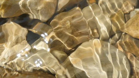 Stream in stone. with Sound Stock Footage 89739470