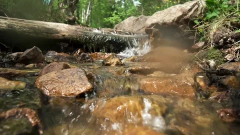 Stream with stones Stock Footage 154985011