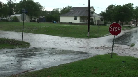 Stream in a Street Stock Footage 54756753