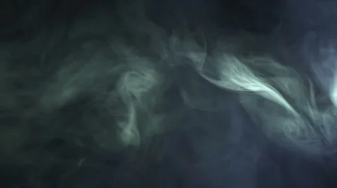 The stream of thick smoke on a dark background. Slow motion capture Stock Footage 67424694