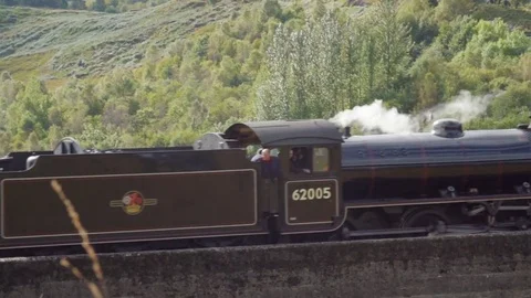 Stream Train Pass Slowmotion Stock-Footage 69911963