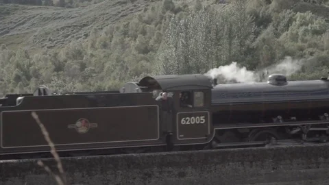 Stream Train Pass Slowmotion Ungraded Stock-Footage 69911957
