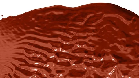 A stream of very beautiful liquid metal like bronze falls on the screen. Shot of Stock Footage