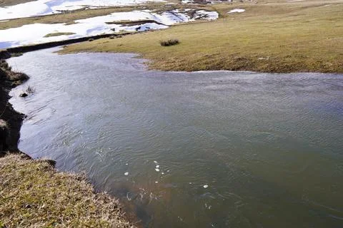 Stream view, stream and mountain Stock Photos