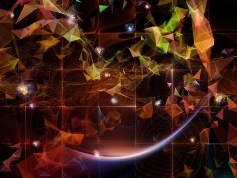Stream of Virtual World イラスト素材