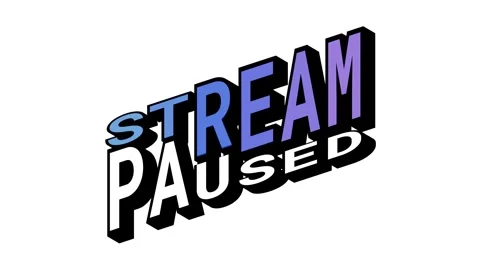 STREAM vs PAUSED, 3D Text Animation in Isometric View with Opposite Word Motion Stock Footage 314264071