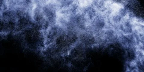A stream of water and a cloud of drops Stock Photos